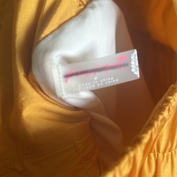 FP Movement Way Home Runsie Romper Marigold Yellow Medium. - Picture 9 of 9